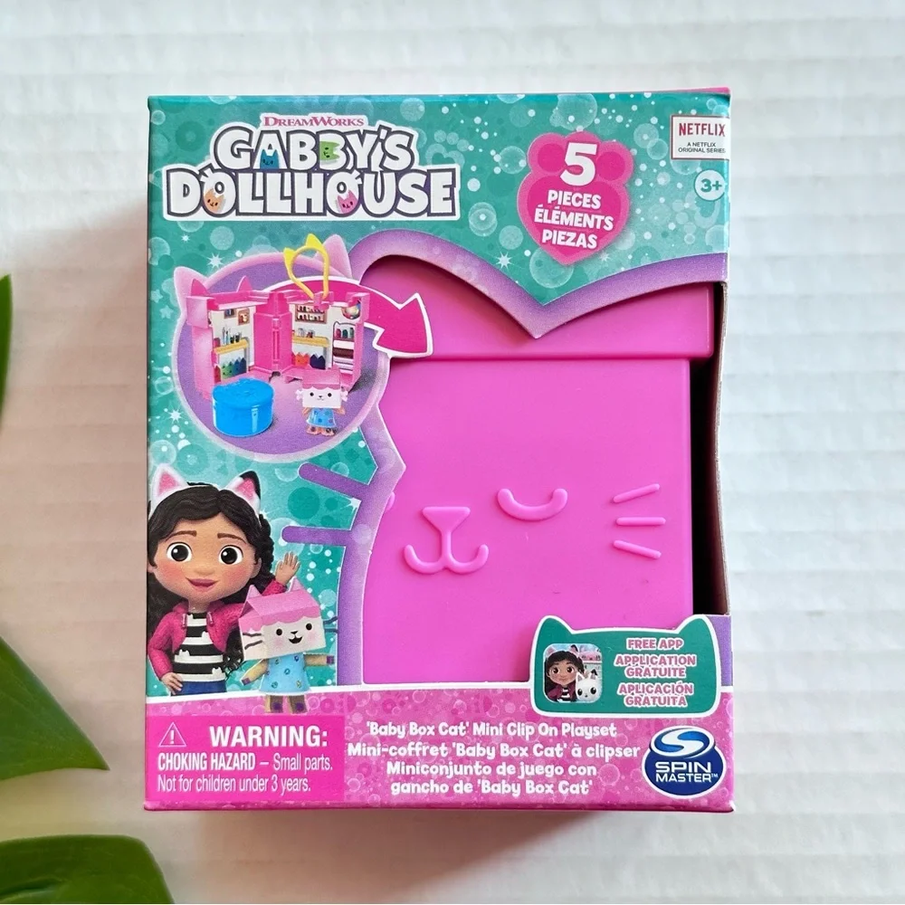 Gabby's Dollhouse, 3 Clip-On Playsets, with Cakey, Baby Box and Mercat Toy NEW - Picture 5 of 10
